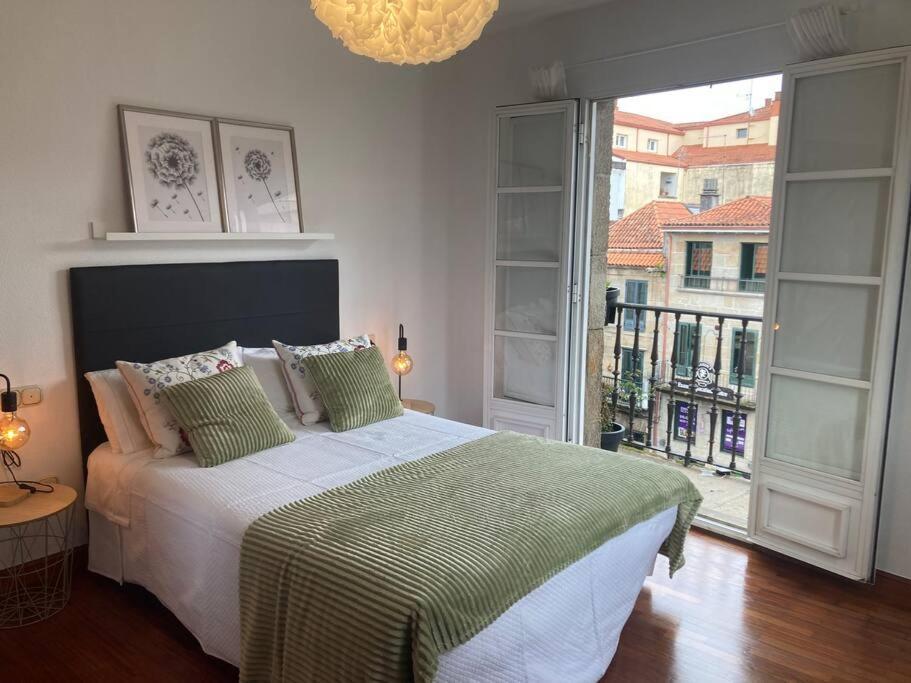 ポンテベドラHyp - A Casa Do Correo Vello - O Balconアパートメント エクステリア 写真